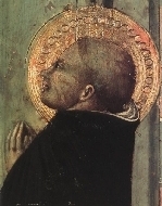 Thomas de Aquino a Sassetta depictus