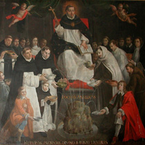 Thomas de Aquino ab Antoine Nicolas Langres depictus («La fontaine de la sagesse», Notre Dame, Paris)