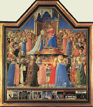Thomas de Aquino in Coronatione Mariae a Fra Angelico depicta (Louvre, Paris)