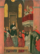 Thomas de Aquino a Bartolomeo degli Erri depictus (Visio fratris Paulini, Legion of Honor Museum, San Francisco)